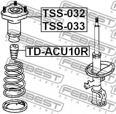 Опора амортизатора FEBEST TSS-033 - Фото 1
