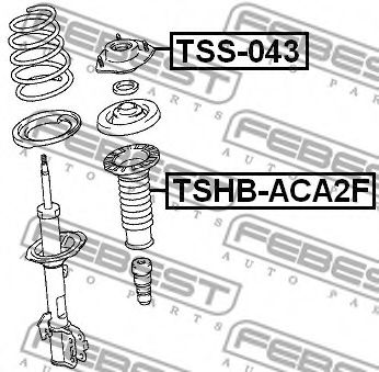 Опора амортизатора FEBEST TSS-043 - Фото 1