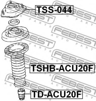 Опора амортизатора FEBEST TSS-044 - Фото 1