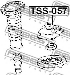 Опора амортизатора FEBEST TSS-057 - Фото 1
