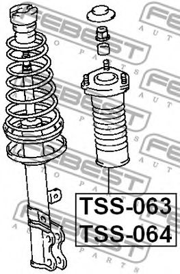 Опора амортизатора FEBEST TSS-064 - Фото 1