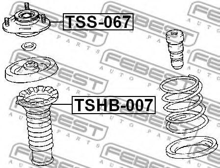 Опора амортизатора FEBEST TSS-067 - Фото 1