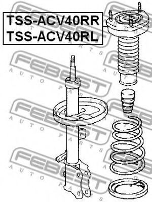 Опора амортизатора FEBEST TSS-ACV40RL - Фото 1