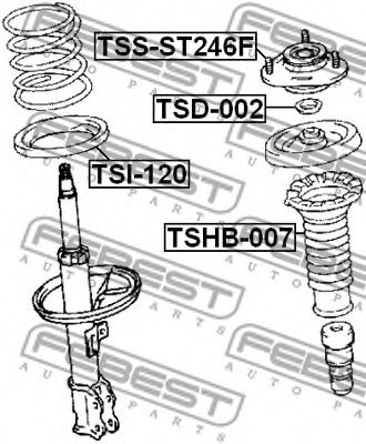 Опора амортизатора FEBEST TSS-ST246F - Фото 1