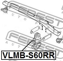 Подушка двигателя FEBEST VLMB-S60RR - Фото 1