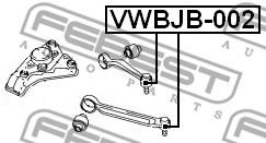 Ремкомплект шаровых опор FEBEST VWBJB-002 - Фото 1