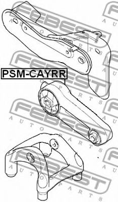 Подушка двигателя FEBEST PSM-CAYRR - Фото 1