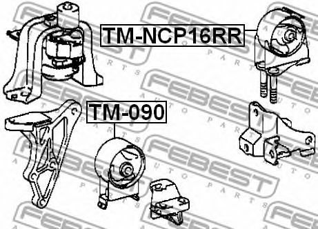 Подушка двигателя FEBEST TM-NCP16RR - Фото 1
