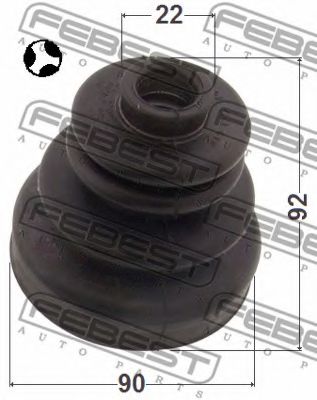 Пыльник ШРУСА FEBEST 0215-R20T - Фото 1