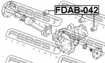 Опора, дифференциал FEBEST FDAB-042 - Фото 1