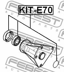 Подшипник приводного вала FEBEST KIT-E70 - Фото 1