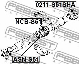 Карданный шарнир FEBEST ASN-S51 - Фото 1