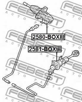 Головний циліндр зчеплення FEBEST 2581-BOXIII - Фото 1