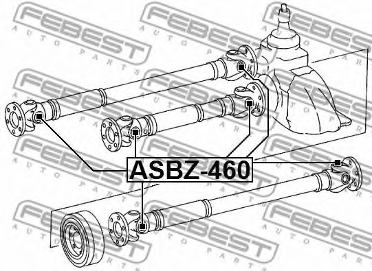 Карданный шарнир FEBEST ASBZ-460 - Фото 1