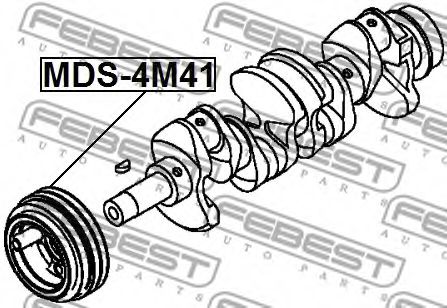 Шкив коленвала FEBEST MDS-4M41 - Фото 1