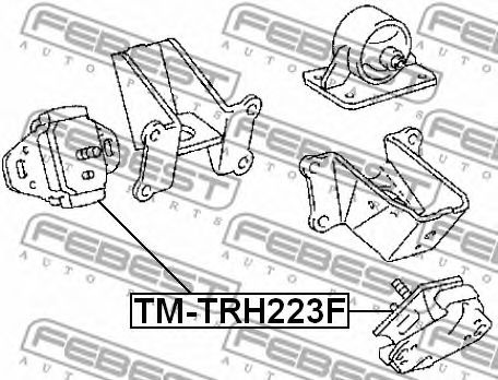 Подушка двигателя FEBEST TM-TRH223F - Фото 1