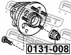Чаша холостого хода, балка моста FEBEST 0131-008 - Фото 1