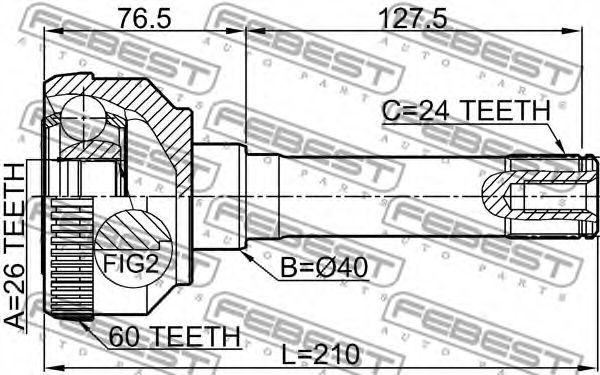 ШРКШ FEBEST 2910-DEF - Фото 1