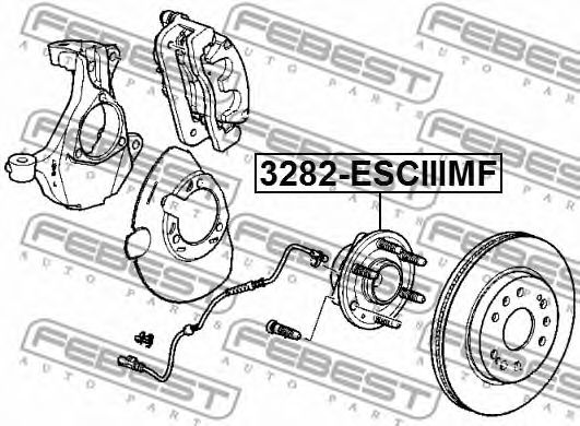 Ступица колеса FEBEST 3282-ESCIIIMF - Фото 1