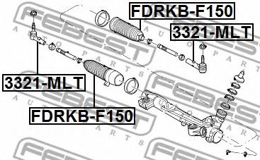 Пыльник рулевой рейки FEBEST FDRKB-F150 - Фото 1