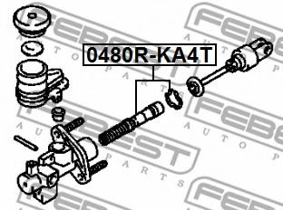 Ремкомплект рабочего цилиндра сцепления FEBEST 0480R-KA4T - Фото 1