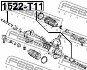Рулевая тяга FEBEST 1522-T11 - Фото 1