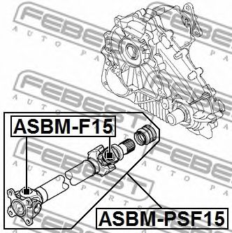Карданный шарнир FEBEST ASBM-F15 - Фото 1