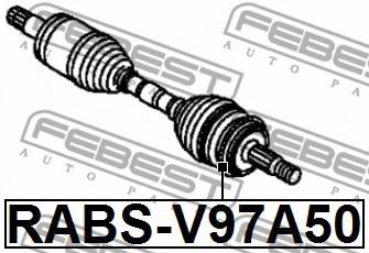 Сигнальный диск АБС FEBEST RABS-V97A50 - Фото 1