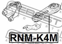 Подушка двигателя FEBEST RNM-K4M - Фото 1