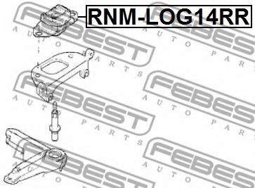 Подушки КПП FEBEST RNM-LOG14RR - Фото 1