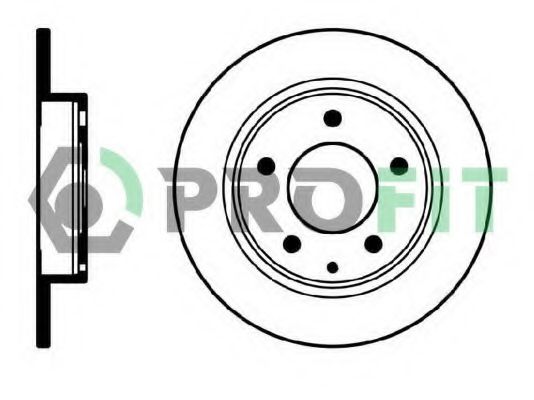 Тормозной диск PROFIT 5010-0524 - Фото 1