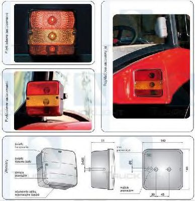 Задний фонарь TRUCKLIGHT TL-UN026 - Фото 1