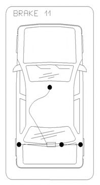 Трос ручника COFLE 11.5590 - Фото 1