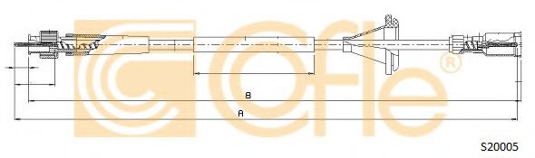 Трос спідометра COFLE S20005