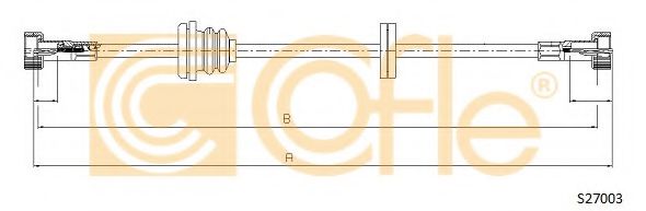Трос спидометра COFLE S27003