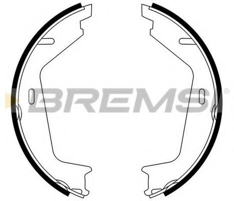 Тормозные колодки ручника BREMSI GF0608 - Фото 1