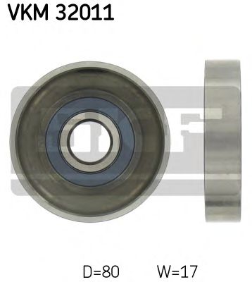 Направляющий / паразитный ролик  поликлинового ремня SKF VKM 32011