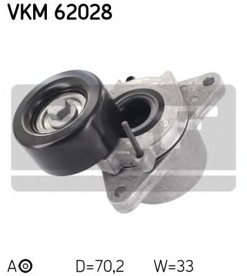 Натяжной ролик поликлинового ремня SKF VKM 62028