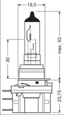Лампа накаливания OSRAM 64176CBI (фара дальнего света, основная фара, противотуманная фара, стояночные/габаритные огни, фара дневного освещения) - Фото 1