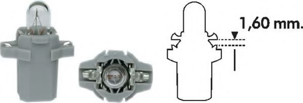 Лампа накаливания освещения щитка приборов MAGNETI MARELLI 003734100000 - Фото 1