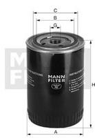 Гидрофильтр MANN W 940/1 (автоматическая коробка передач,  система привода рабочего оборудования)