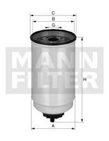 Паливний фільтр MANN-FILTER WK 880