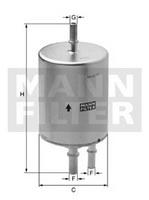 Фильтр топливный Mann WK 720/3