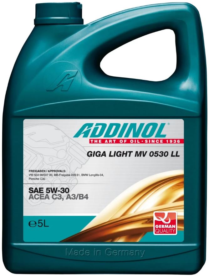 Моторне масло ADDINOL GigaLight MV0530LL 5W-30 5 л