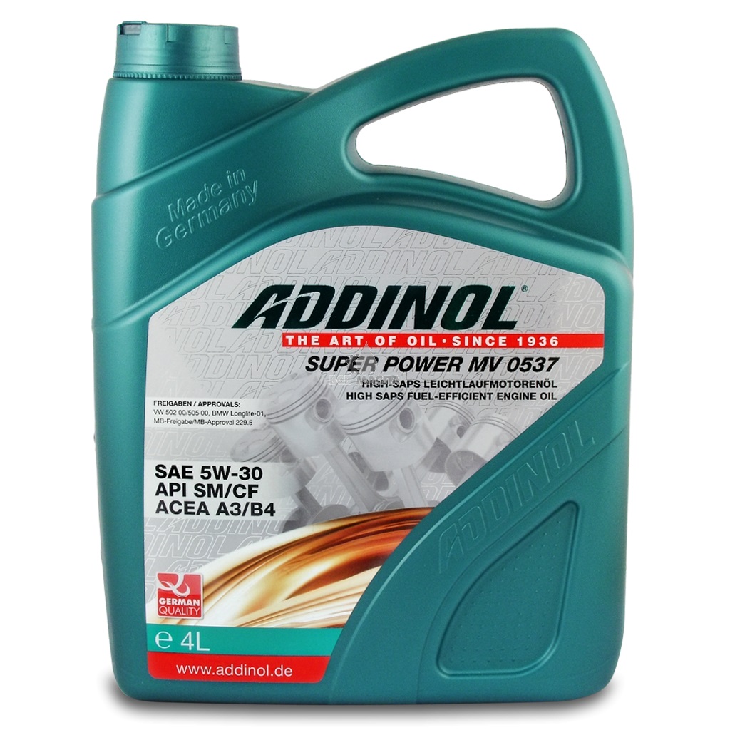 Моторне масло ADDINOL SuperPower MV0537 5W-30 4 л