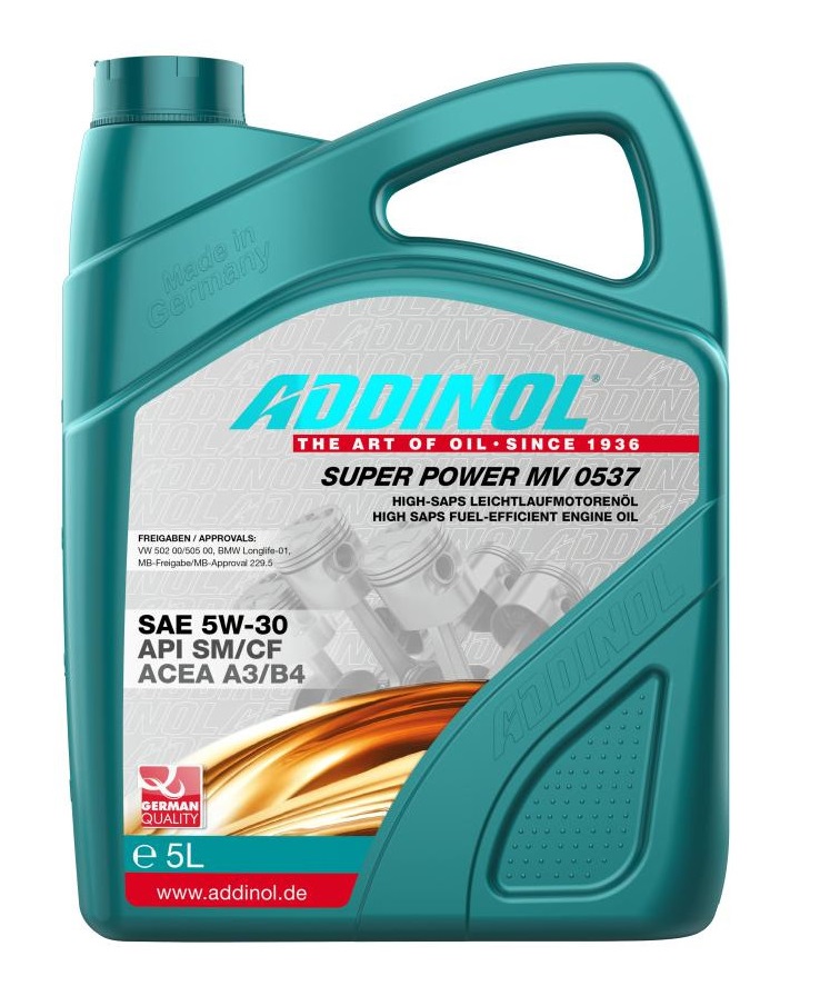 Моторне масло ADDINOL SuperPower MV0537 5W-30 5 л
