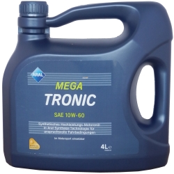 Моторное масло Aral MegaTronic SAE 10W-60, 4л