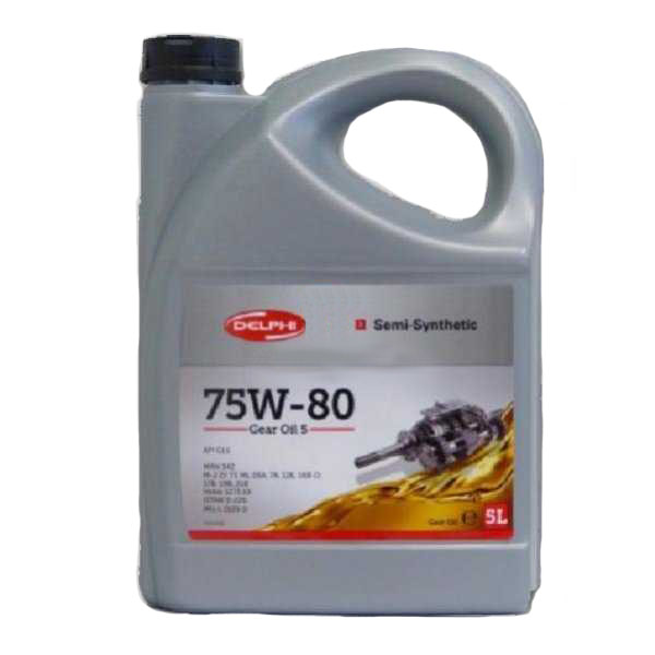 Трансмісійне масло DELPHI GEAR OIL 5 75W-80 5л