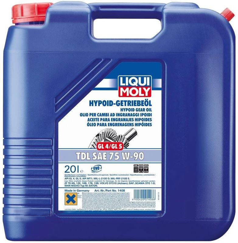Масло трансмиссионное LIQUI MOLY SAE 75W-90 TS HYPOID-GETRIEBEOIL TDL 20л