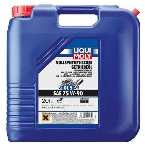 Масло трансмиссионное LIQUI MOLY SAE 75W-90 VOLLSYNTHETISCHES GETRIEBEOIL 20л